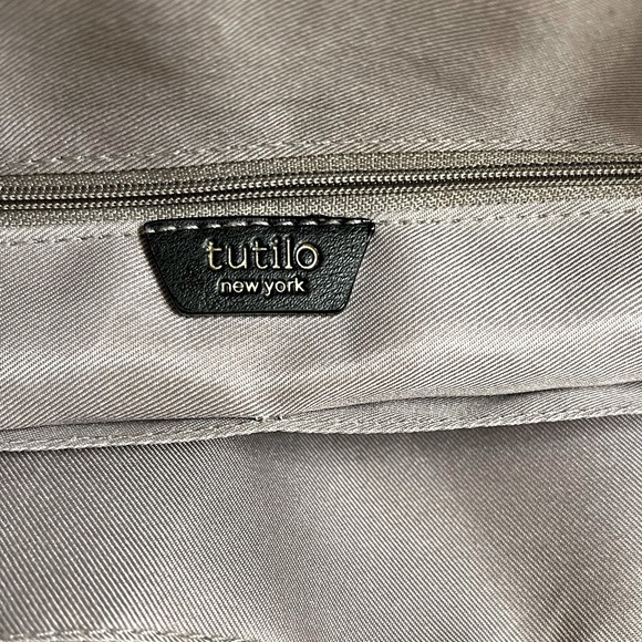 Tutilo New York Black Nylon Backpack for, Work, School or Diaper Bag - Picture 5 of 13